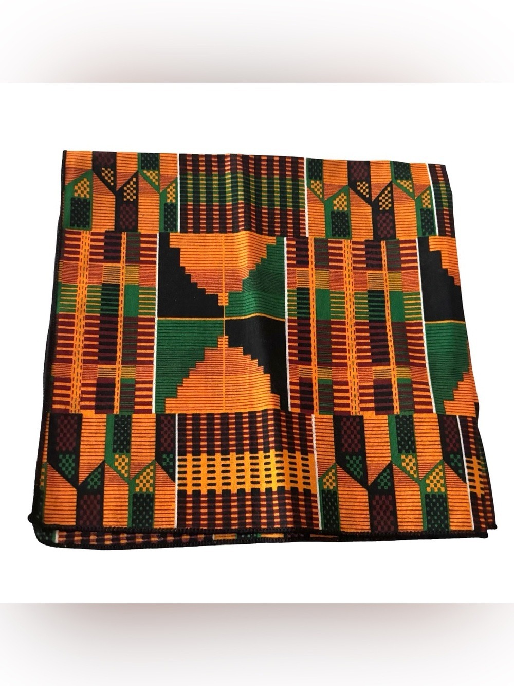 NWOT VTG KENTE AFRICAN PRINT COTTON 3 TABLECLOTHS 53"X53" & 32 NAPKINS 17"X17" - Picture 5 of 5